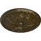 Ekena Millwork Granada Ceiling Medallion (Fits Canopies up to 4 1/4"), Hand-Painted Brass, 15 3/4"OD x 5/8"P CM16GABRS - alternate 2